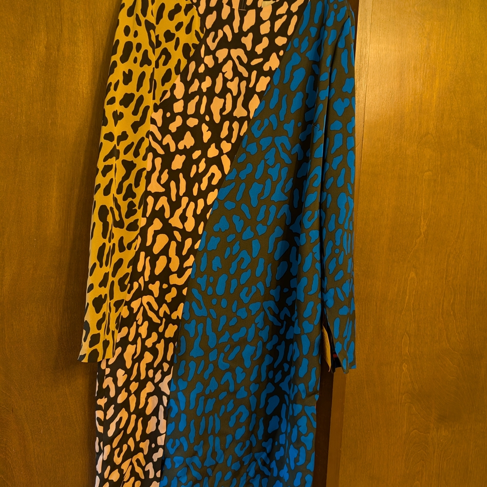 Diane Von Furstenberg Multicolor Long Sleeve Dress